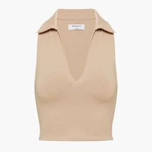 Aritzia Babaton Contour Polo Tank in XS NWT